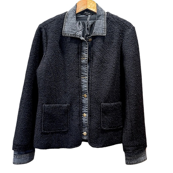 Medium Charlie B Tweed and Denim Jacket - Picture 1 of 7